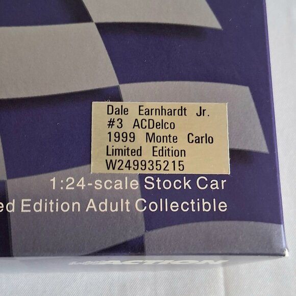 1999 Dale Earnhardt Jr. #3 ACDelco Monte Carlo Limited Edition 1:24 Scale Diecas - Picture 2 of 10